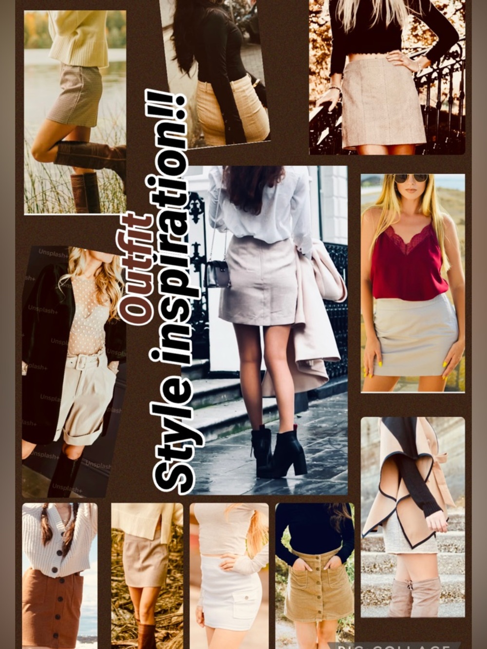2pc Outfit bundle cute cargo look denim tan khaki mini skirt sz10& Mitto tan top - Picture 12 of 12